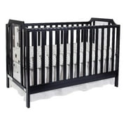 Suite Bebe Celeste Acrylic 3-in-1 Convertible Island Crib Black